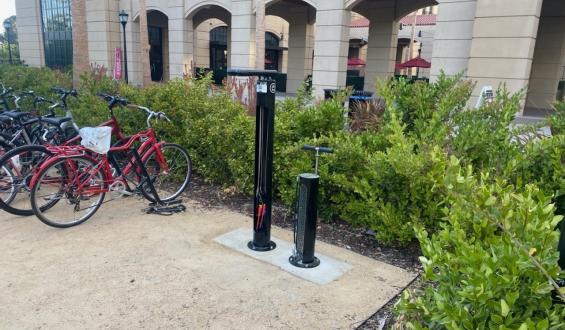 Bike Safety Repair Stands Stanford Transportation